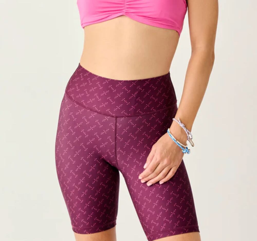 NWOT Carve Designs Lucie 8" Compression Short Disco Size S